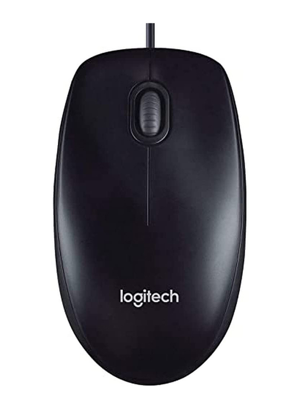 

Logitech M90 Wired Optical Mouse, Black