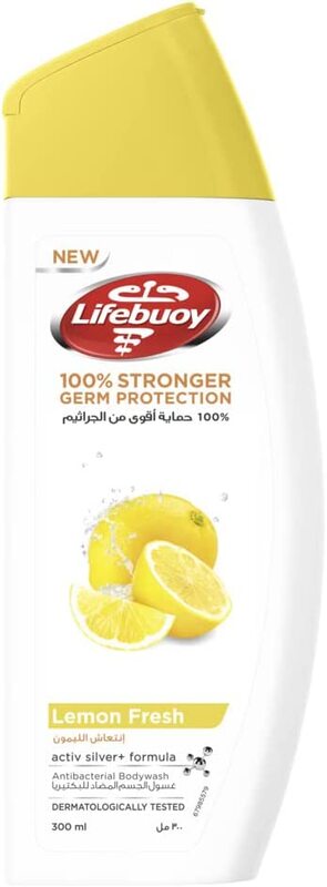 

Lifebuoy Lemon Fresh Antibacterial Body Wash, 300ml