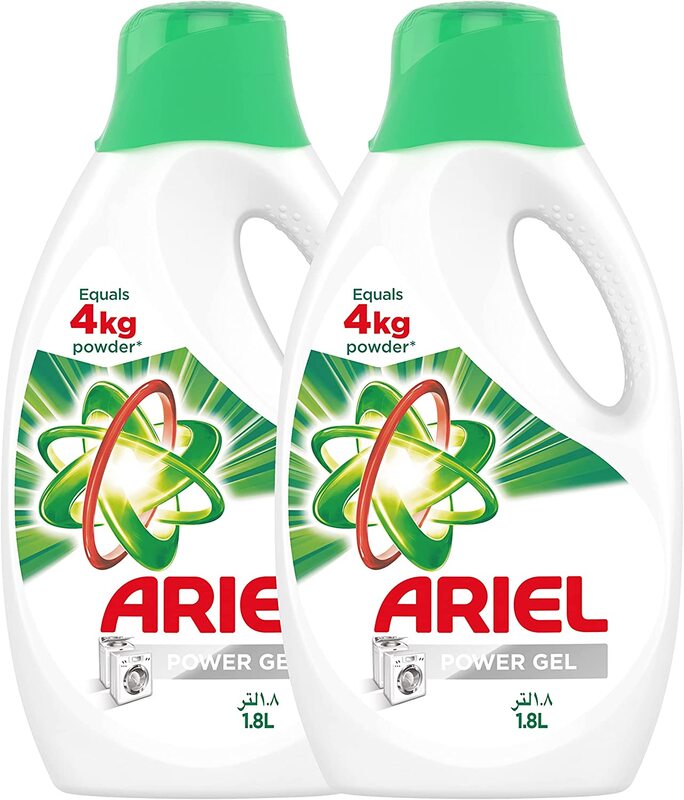 

Ariel Original Scent Automatic Power Gel Laundry Detergent, 2 x 1.8 Liters