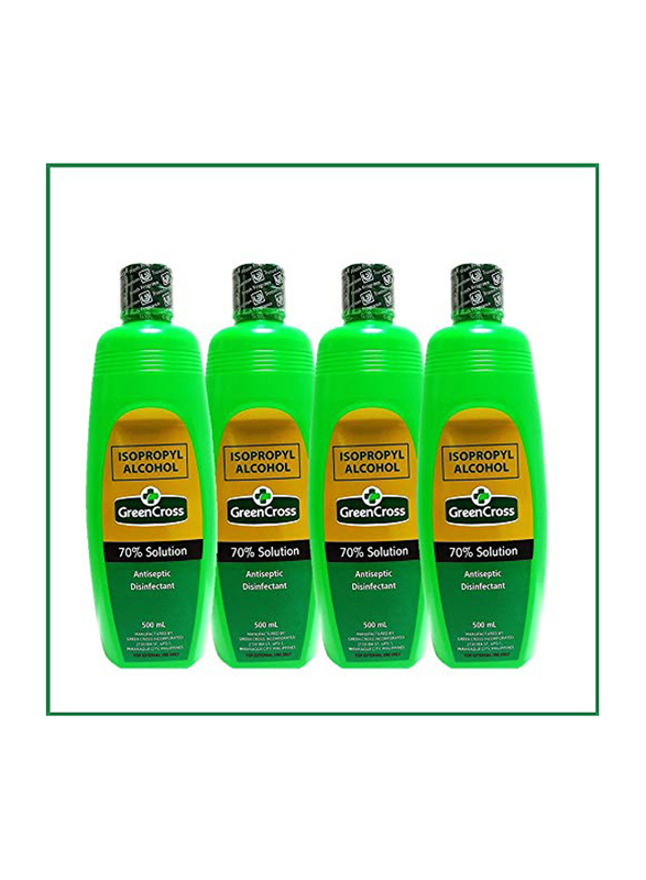 

Green Cross Isopropyl Alcohol 70%, 4 x 500ml