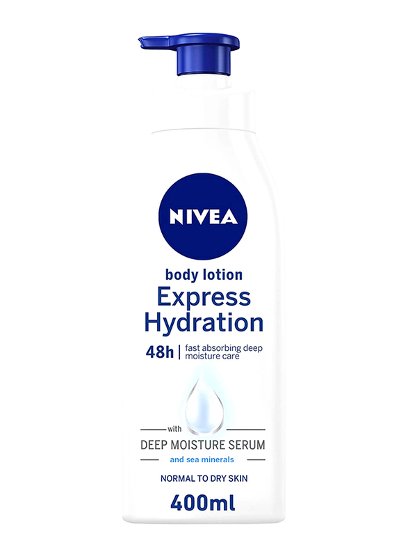 

Nivea Express Hydration Sea Minerals Body Lotion for Normal & Dry Skin, 400ml