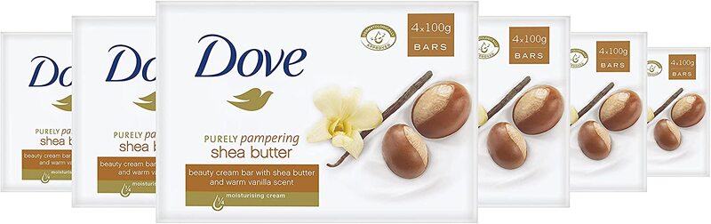 

Dove Purely Pampering Shea Butter Beauty Soap Bar, 100gm, 24 Pieces