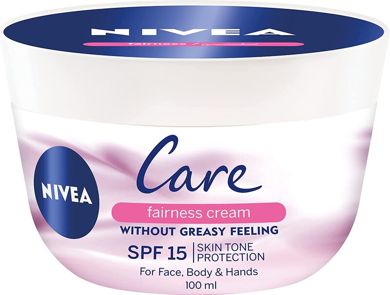 

Nivea Care Fairness Prevents Skin Darkening Even Tone Cream SPF 15 Jar, 100ml