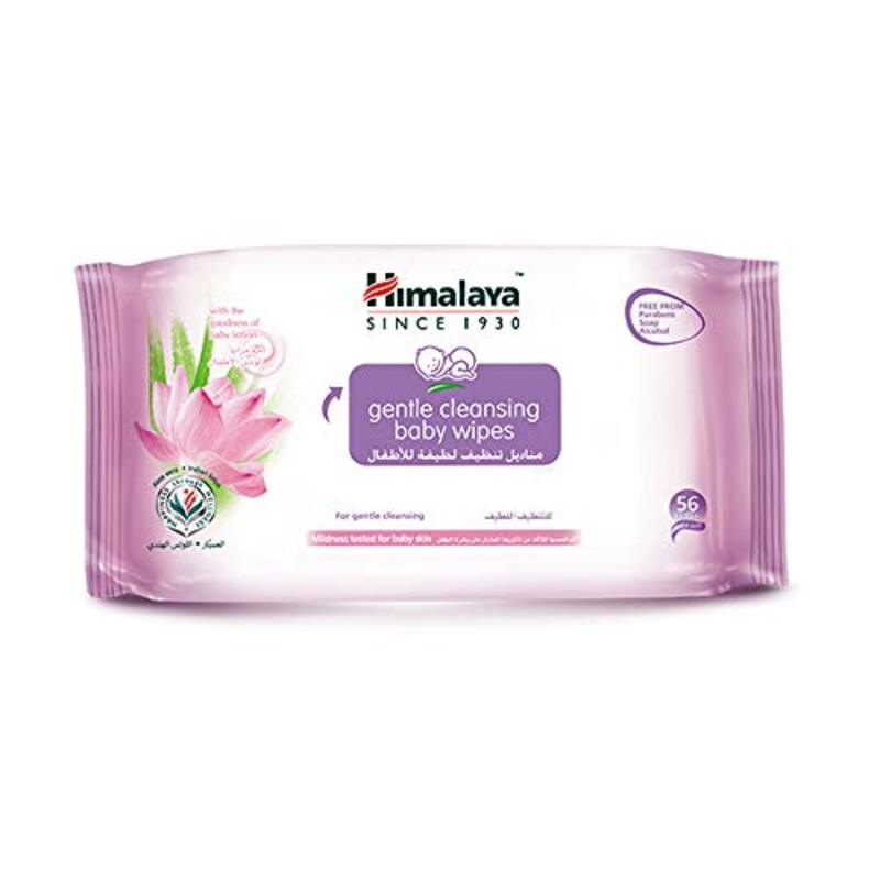 

Himalaya 56 Wipes Gentle Cleansing Baby Wipes for Sensitive Skin