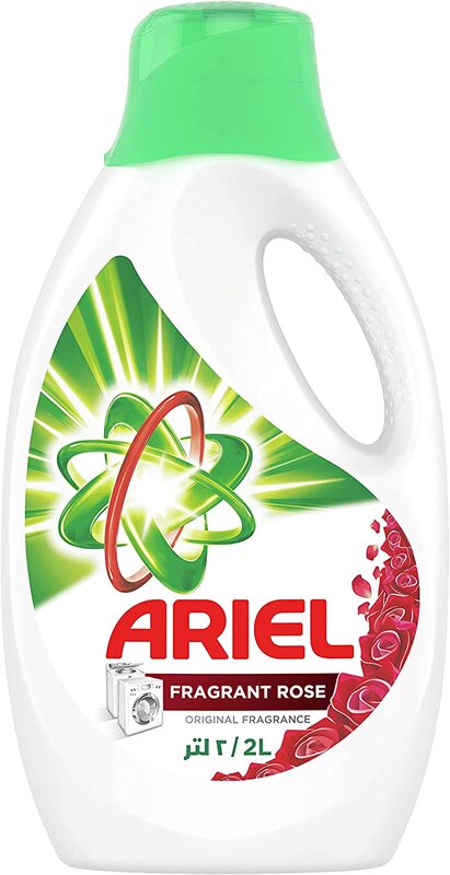 Ariel Fragrant Rose Scent Automatic Power Gel Laundry Detergent, 2 Liters