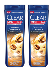 Clear Hair Fall Defence Anti-Dandruff Shampoo + Conditioner for Men, 2 Pieces x 400ml