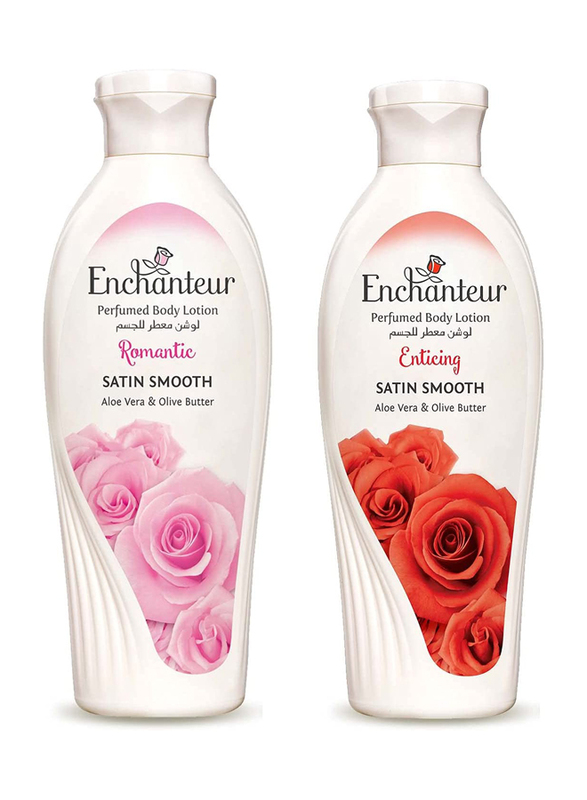 

Enchanteur Romantic + Rose Oud Amour Body Lotion, 2 x 250ml