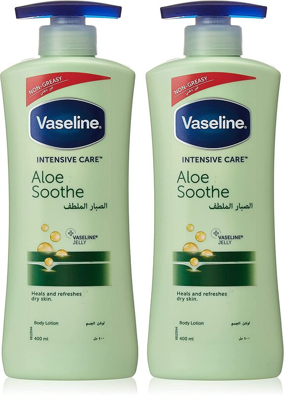 

Vaseline Aloe Soothe Body Lotion, 2 x 400ml