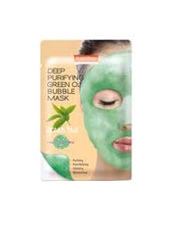 

Purederm Deep Purifying O2 Bubble Green Tea Sheet Face Mask, 1 Piece