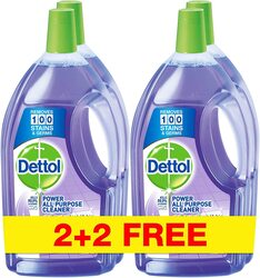 Dettol Lavender Power All Purpose Cleaner, 4 x 900ml
