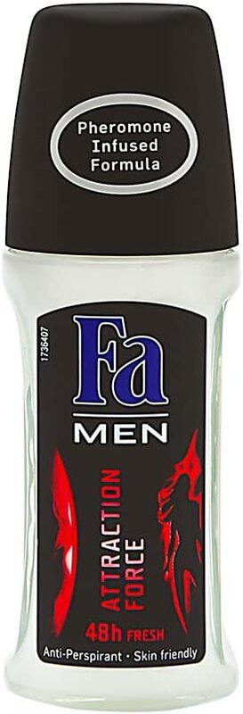 

Fa Attraction Force Deodorant Roll-On for Men, 50ml
