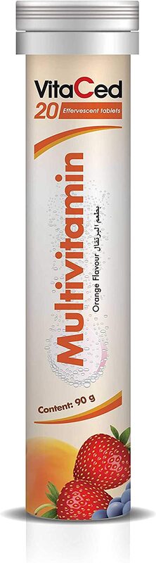 

Vitaced Orange Flavor Multivitamin, 20 Effervescent Tablet