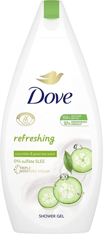 

Dove Go Fresh Cucumber Green Tea Tree Body Wash, 500ml