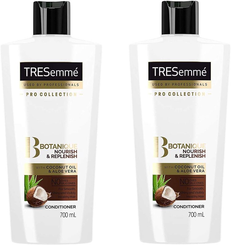 

Tresemme Botanique Nourish + Replenish Conditioner with Coconut Oil and Aloe Vera, 700ml, 2 Pieces