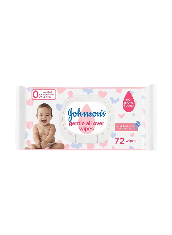

Johnson's 12 Packs x 72 Sheets each Gentle All Over Value Pack Baby Wipes
