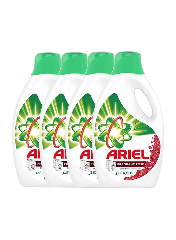 

Ariel Rose Scent Automatic Power Gel Laundry Detergent, 4 x 2.8 Litres