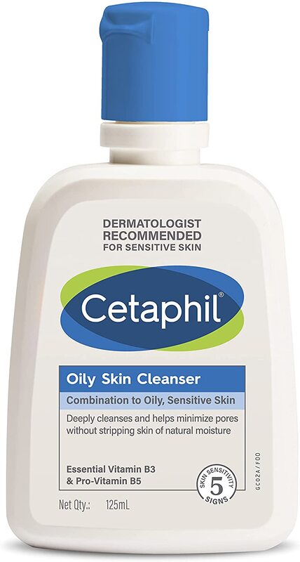

Cetaphil Oily Skin Cleanser for Sensitive Skin, 125ml