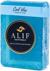 Alif Naturals Cool Blue Handmade Face & Body Cleanser Soap, 125gm
