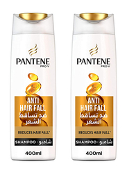 Pantene Pro-V Anti-Hairfall Shampoo, 2 Pieces x 400ml