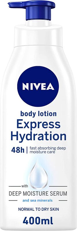 

Nivea Express Hydration Sea Minerals Body Lotion for Normal & Dry Skin, 400ml