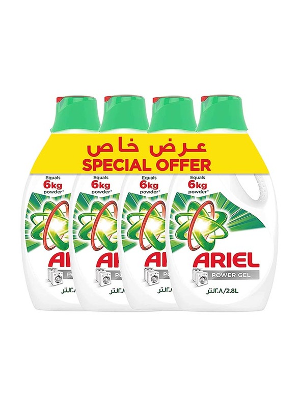 

Ariel Automatic Liquid Detergent Gel, 4 x 2.8 Litres