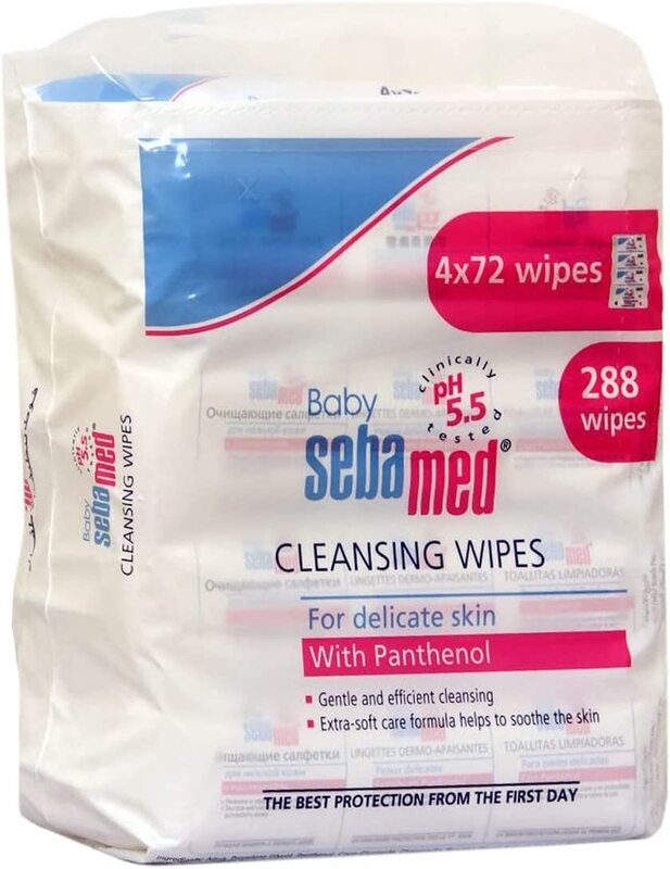 

Sebamed Baby Wet Wipes, 72 Pieces, 4 Pieces