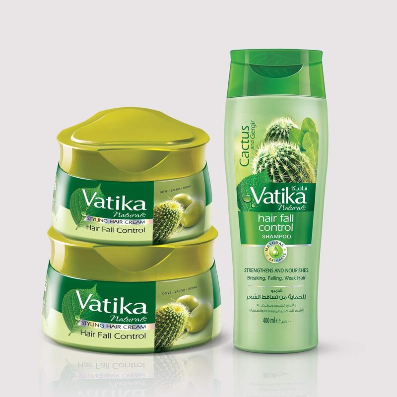 

Vatika Hair Fall Control Shampoo & Cream Bundle Pack, Set