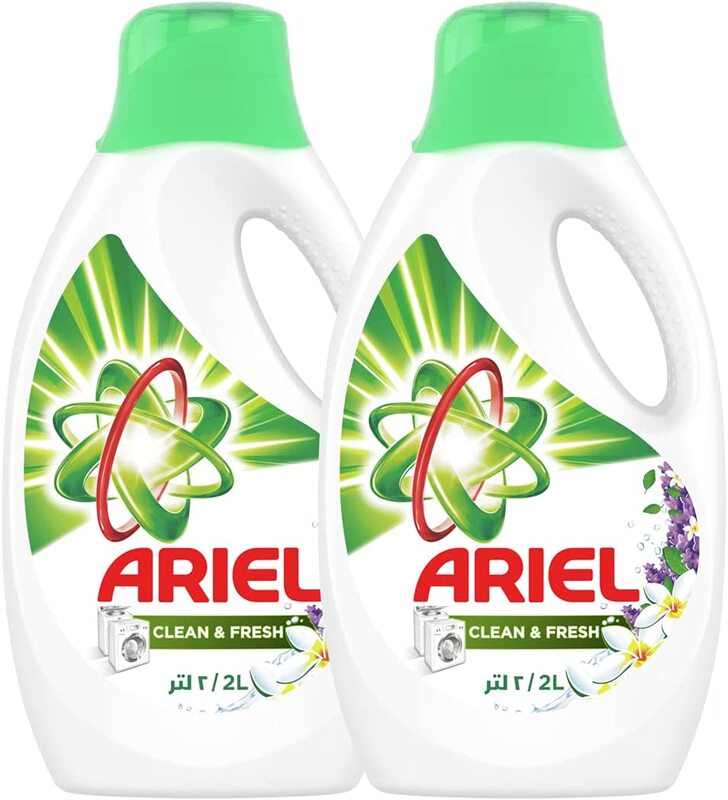 

Ariel Clean & Fresh Automatic Power Gel Laundry Detergent, 2 x 2 Liters