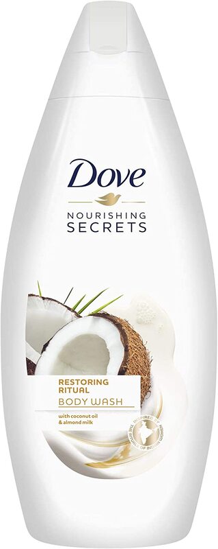 

Dove Restoring Ritual Coconut Oil and Almond Milk Body Wash, 500ml