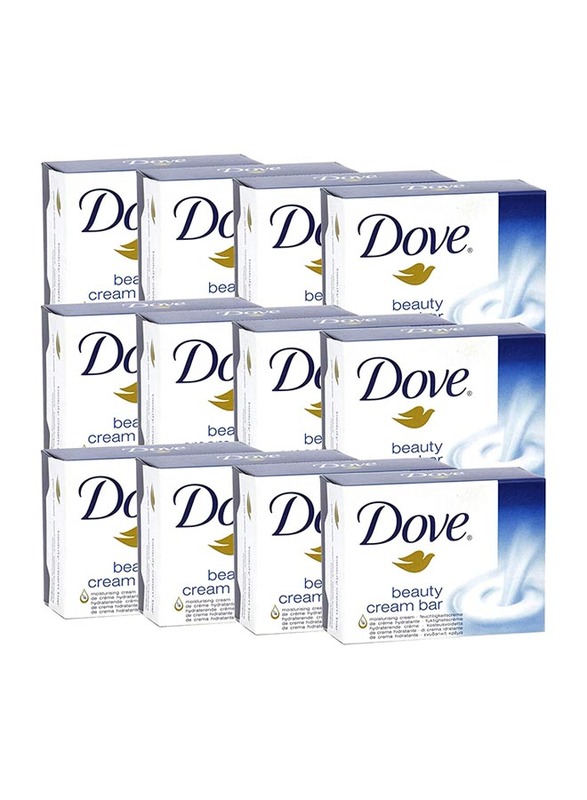 

Dove Beauty Cream Bar Soap, White, 12 x 100gm