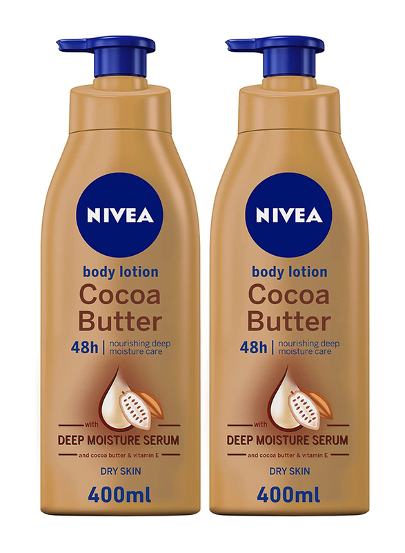 

Nivea Cocoa Butter Body Lotion, 2 x 400ml