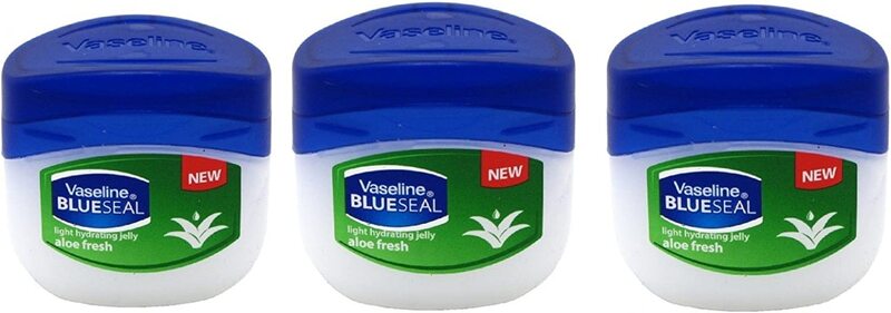 

Vaseline Aloe Fresh Blue Seal Petroleum Jelly, 50ml, 3 Pieces