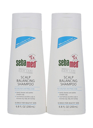 Sebamed Scalp Balancing Anti-Dandruff Shampoo for Dandruff and Oily Scalp, 2 Pieces x 200ml