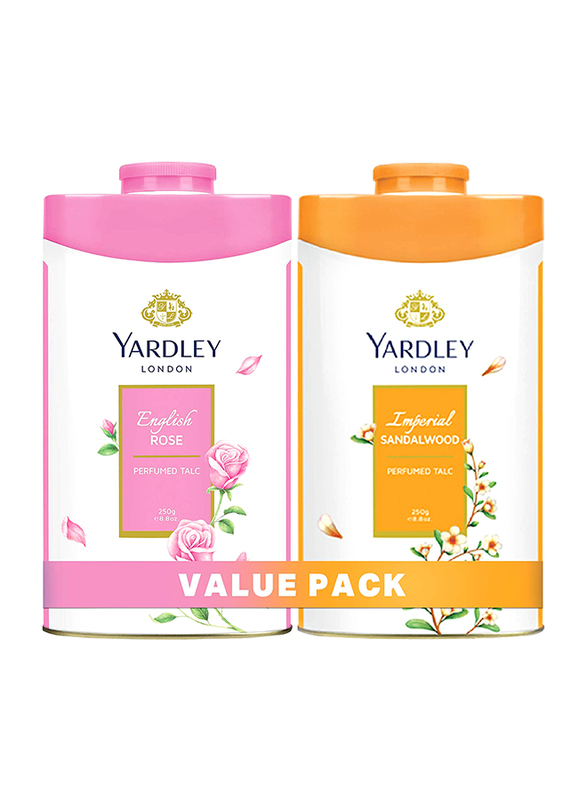 

Yardley London Floral Long Lasting Fragrance Talcum Powder, 2 x 250gm