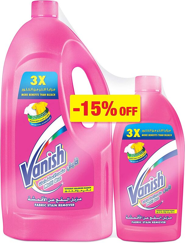 

Vanish Laundry Stain Remover Liquid for Colors & Whites, 1.8 Liters + 500ml