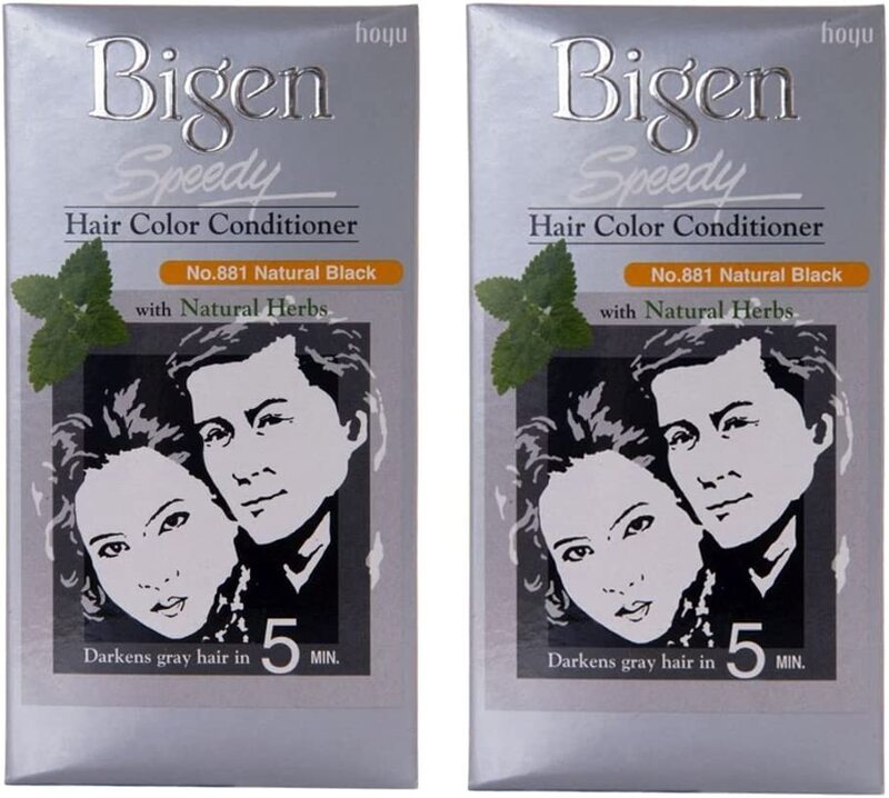 

Bigen Speedy Hair Color Conditioner No. 881Natural Black, 40gm, 2 Pieces