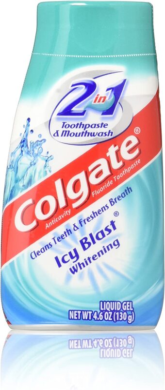 

Colgate 2-in-1 Icy Blast Whitening Liquid Gel Toothpaste & Mouthwash, 3 x 4.6 OZ