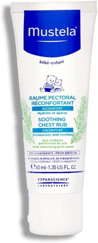 

Mustela Soothing Chest Rub, 40ml