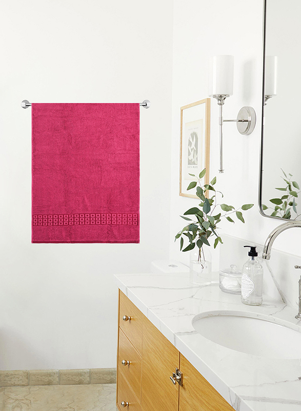 

Parry Life Premium Quality Cotton Plain Towel, Pink