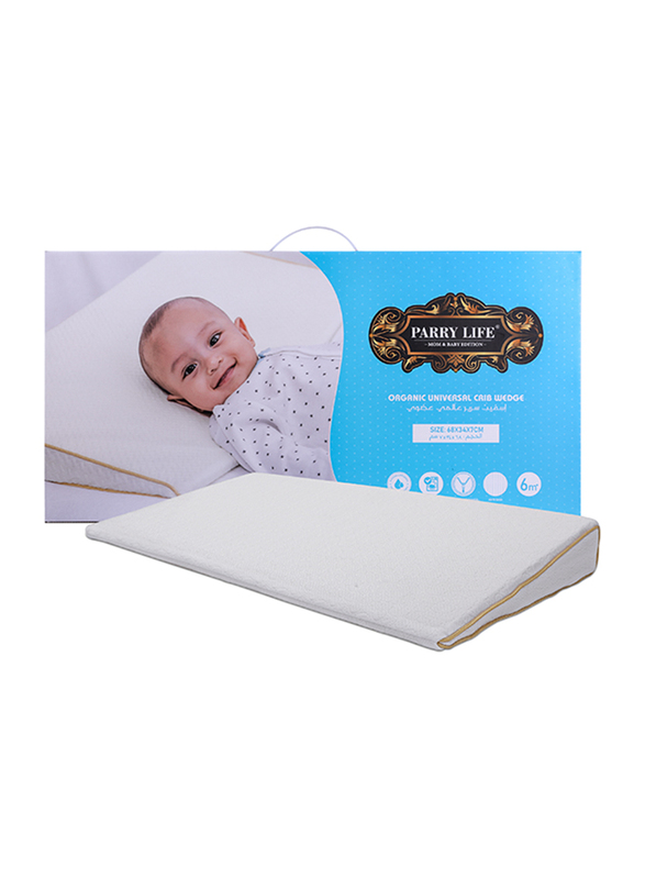 

Parry Life Baby Organic Universal Crib Wedge, 68 x 34 x 7cm, White