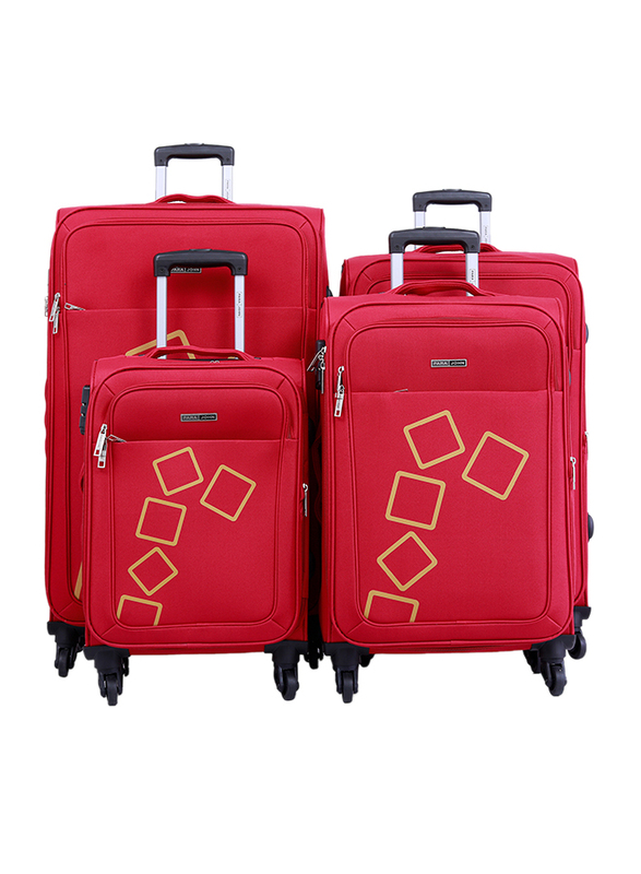 

Para John 4 Pieces Travel Luggage Suitcase Set, Red
