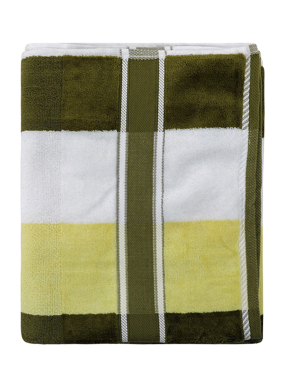 

Parry Life Premium Quality Cotton Towel, Green/White/Yellow