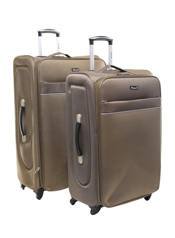 

Abraj 2 Pieces Soft Trolley Luggage Bags Set, Green