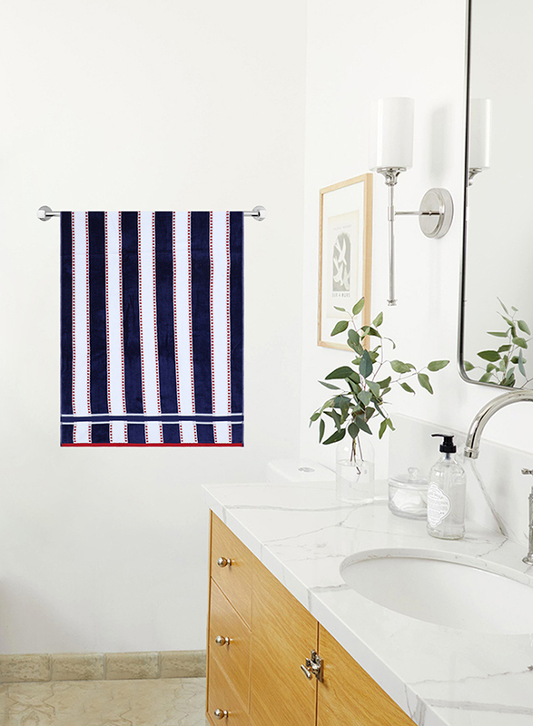 

Parry Life Cotton Towel, Dark Blue/White/Red