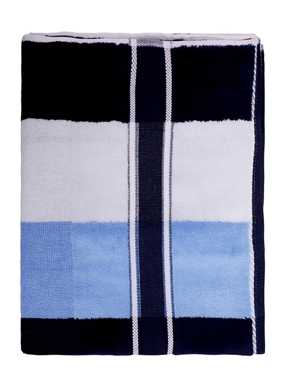 

Parry Life Premium Quality Cotton Towel, Black/White/Blue
