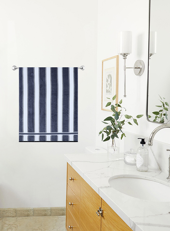 

Parry Life Cotton Towel, Dark Blue/White
