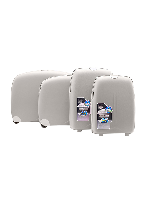 

Para John 4 Pieces Travel Trolley Luggage Suitcase Set, Grey