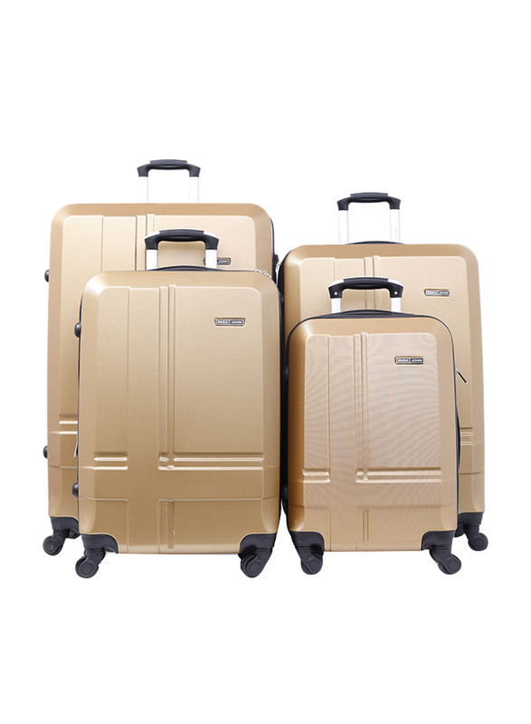 

Para John 4 Pieces Travel Luggage Suitcase Set, Gold