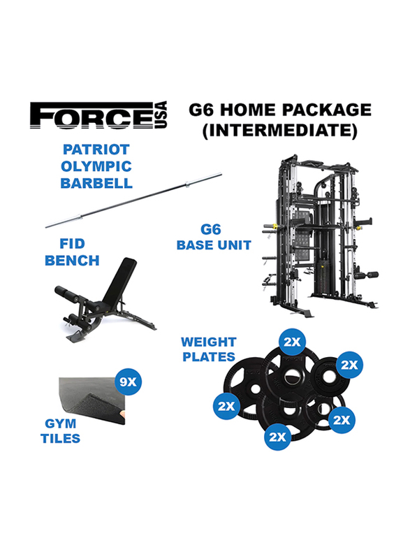 

Garner Home Gym Package G6, Intermediate, Multicolour