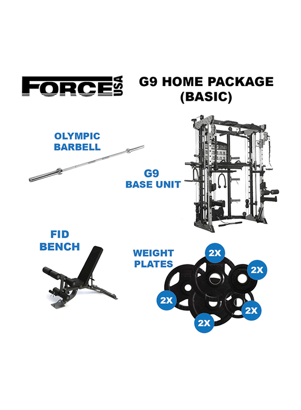 

Force USA Home Gym Package G9, Basic, Multicolour